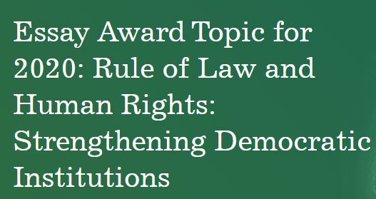 2020 Human Rights Essay Award Competition